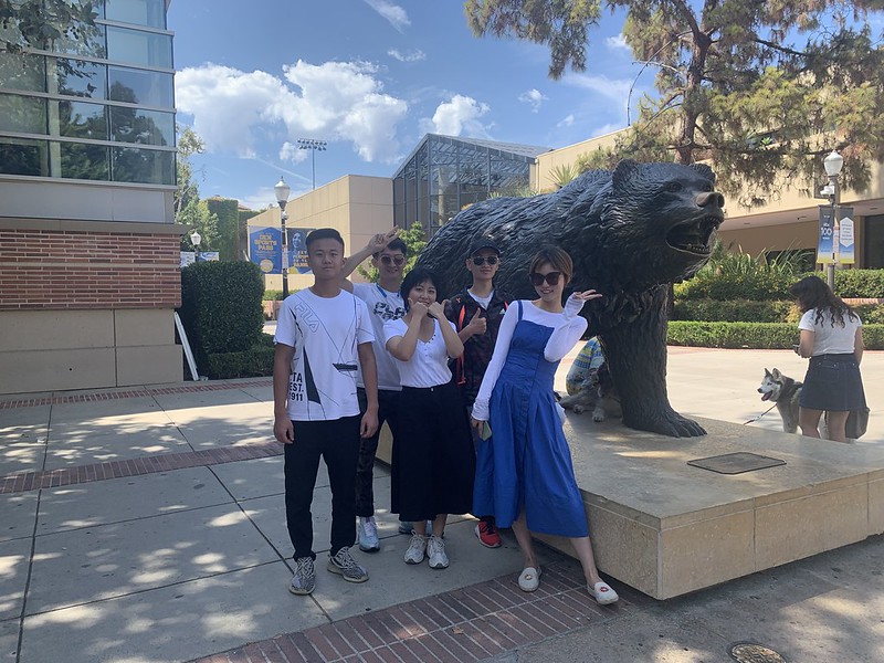 group of students in California