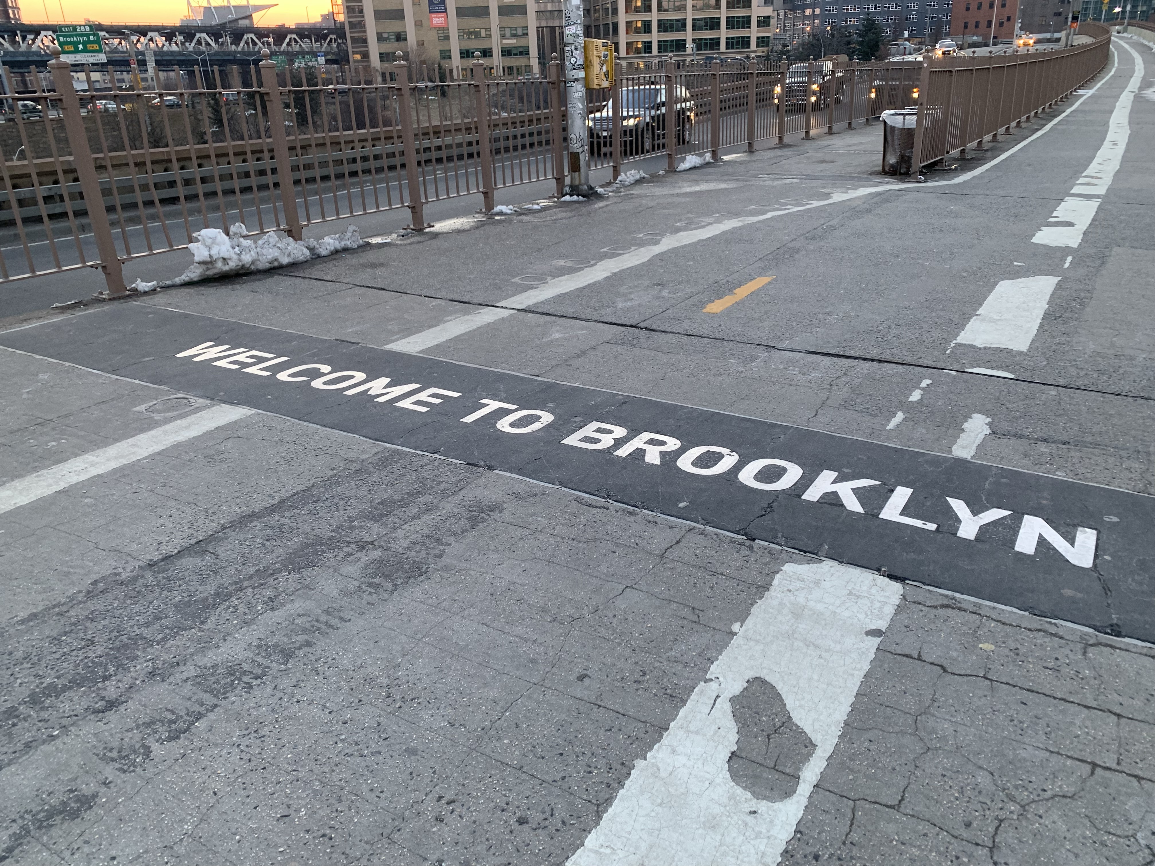 Brooklyn sign on pavement